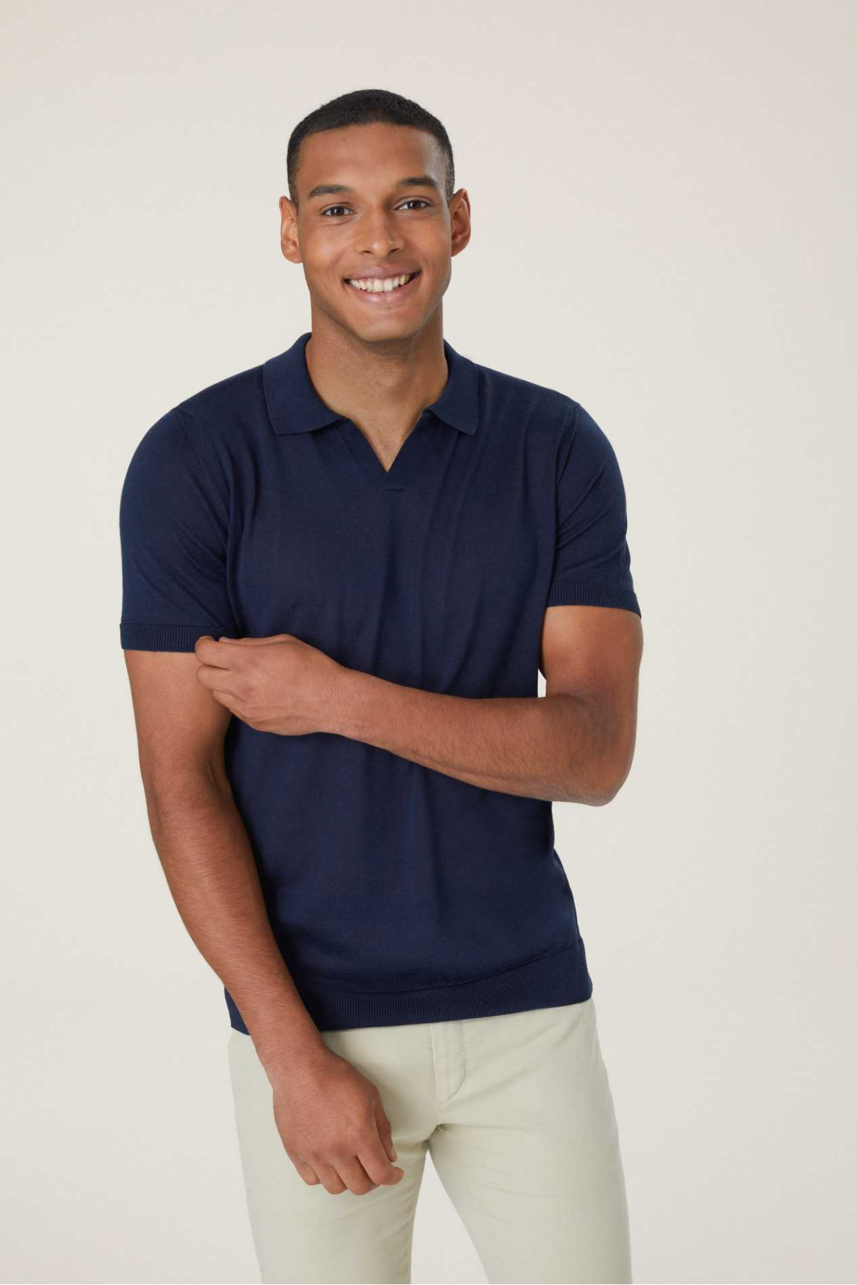 Silk cotton shop polo shirt